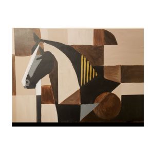 Beige Horse Style-Geometric Balance
